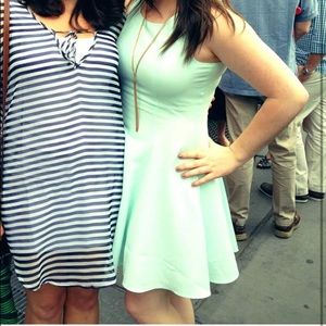 Sea foam green summer dress